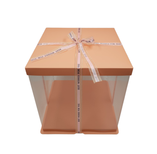 CAJA PARA TARTA DELUXE  ROSA - 43 X 45 CM