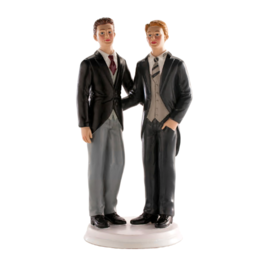 FIGURA PARA TARTA PAREJA DE HOMBRES