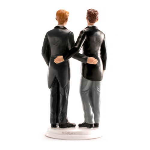 FIGURA PARA TARTA PAREJA DE HOMBRES