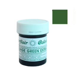 COLORANTE EN PASTA SUGARFLAIR - FOLIAGE GREEN EXTRA / VERDE HOJA EXTRA 42 G