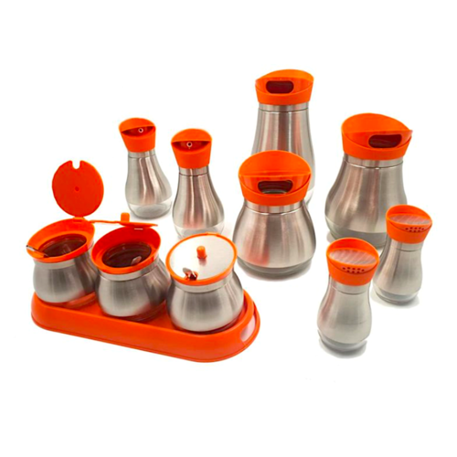 SET MENAJE DE COCINA PARA ALMACENAJE - NARANJA