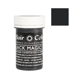 COLORANTE EN PASTA SATINADO SUGARFLAIR - BLACK MAGIC / NEGRO MAGICO 25 G