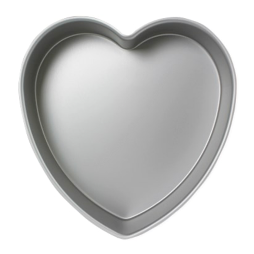 MOLDE DE ALUMINIO ANODIZADO CORAZON PME -  25,4 CM / H 7,6 CM