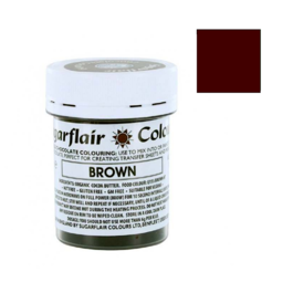 COLORANTE PARA CHOCOLATE SUGARFLAIR - BROWN / MARRON 35 G