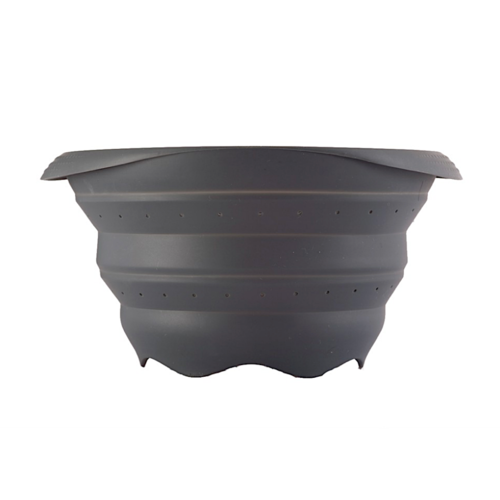 COLADOR SILICONA PLEGABLE PAVONI - NEGRO 14 CM