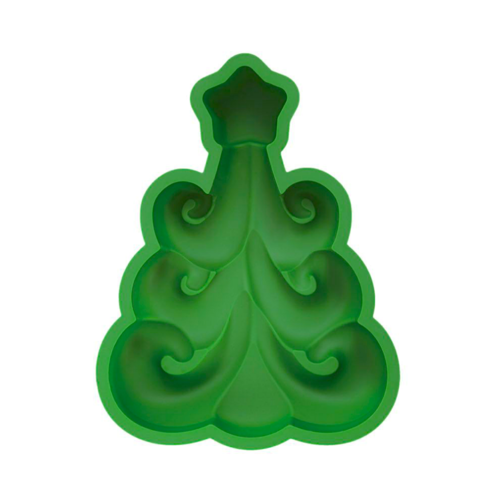 MOLDE SILICONA PAVONI - ARBOL NAVIDAD VERDE