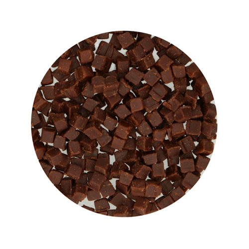 CUBOS DE CHOCOLATE COMESTIBLES FUNCAKES (MINI FUDGE CHOCO) 65 G