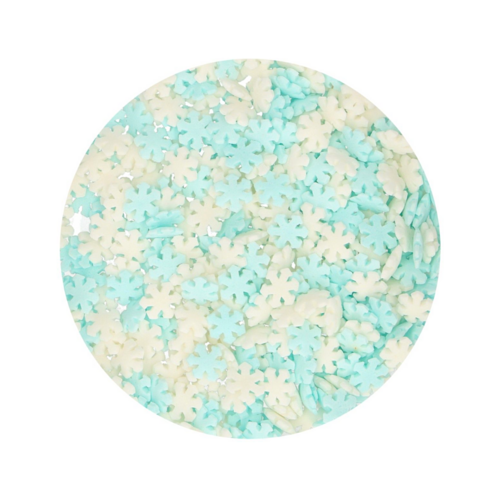 SPRINKLES FUNCAKES - COPOS DE NIEVE AZULES Y BLANCOS 50 G