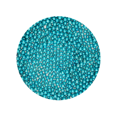 PERLAS DE AZUCAR FUNCAKES - AZUL METALIZADO (4 MM) 80 G