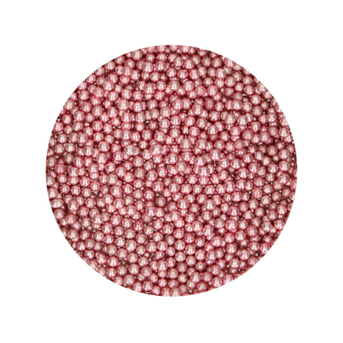 PERLAS DE AZUCAR FUNCAKES - ROSA METALIZADO (4 MM) 80 G