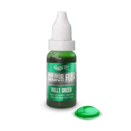 COLORANTE LIQUIDO "FLO" RAINBOW DUST - HOLLY GREEN / VERDE ACEBO 19 G