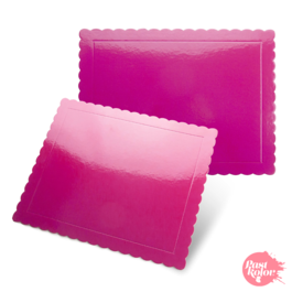 BASE RECTANGULAR FUCSIA - 40 X 30 CM / 3 MM GROSOR