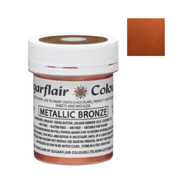 PINTURA PARA CHOCOLATE SUGARFLAIR - METALLIC BRONZE / BRONCE METLICO 35 G