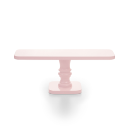 STAND PARA TARTA "CANDY" RECTANGULAR - ROSA 30 X 10 CM