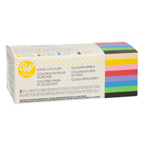 SET 8 COLORANTES EN PASTA WILTON 28 G