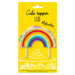 TOPPER PARA TARTA SCRAPCOOKING - ARCO IRIS LED