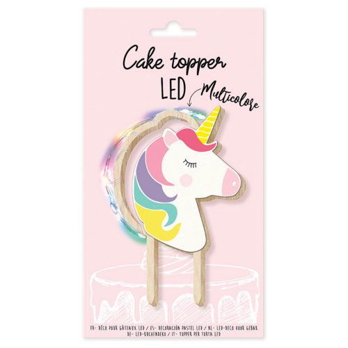 TOPPER PARA TARTA SCRAPCOOKING - UNICORNIO LED