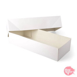 CAJA PARA BRAZO DE GITANO BLANCA - 43 X 18 CM