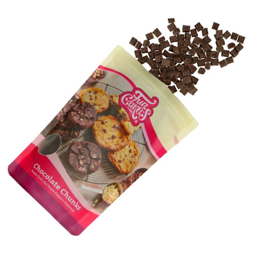 CHIPS DE CHOCOLATE NEGRO FUNCAKES - "CHUNKS" 350 G