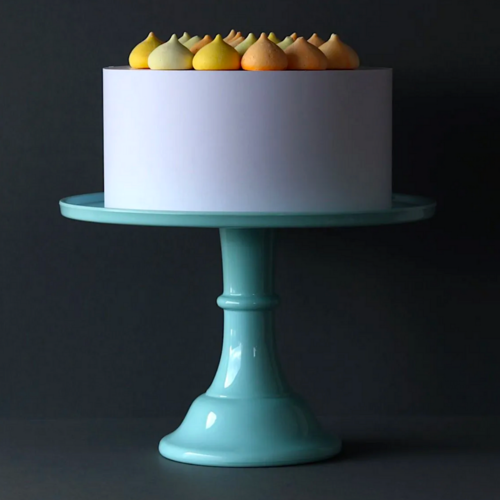 Soporte para tarta azul