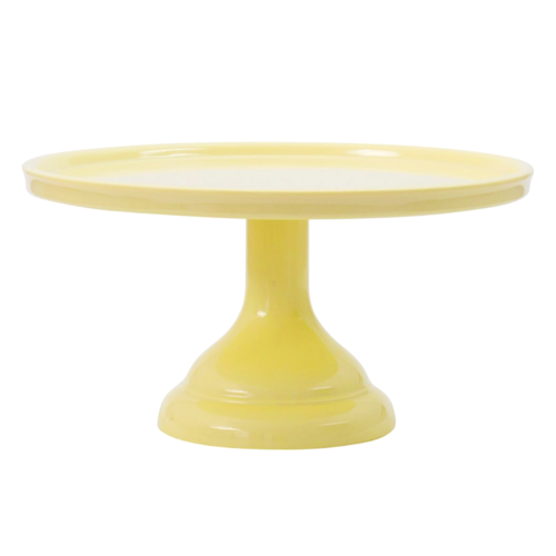 CAKE STAND PARA TARTAS PEQUEÑO AMARILLO ALLC MELAMINA BRILLANTE PASTKOLOR