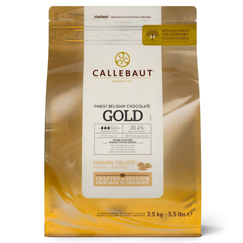 [P. CADUC.] CALLETS DE CHOCOLATE CARAMELIZADO GOLD CALLEBAUT - 2,5 KG