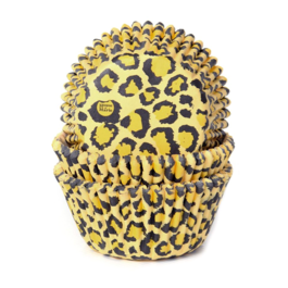 CAPSULAS CUPCAKE "HOUSE OF MARIE" - AMARILLO LEOPARDO