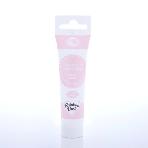 COLORANTE EN GEL "PROGEL" RAINBOW DUST - BABY PINK / ROSA BEBE 25 G