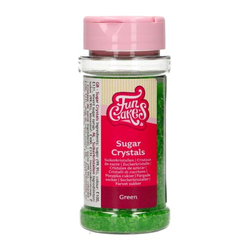 CRISTALES DE AZUCAR FUNCAKES - VERDES 80 G