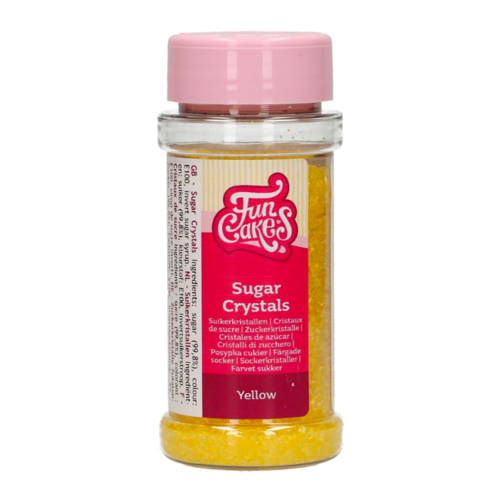 CRISTALES DE AZUCAR FUNCAKES - AMARILLOS 80 G