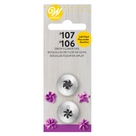 SET BOQUILLAS PARA ZURDOS WILTON - FLOR DE GOTA