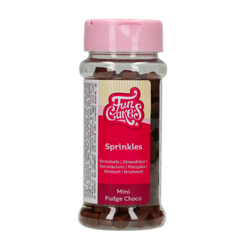 CUBOS DE CHOCOLATE COMESTIBLES FUNCAKES (MINI FUDGE CHOCO) 65 G