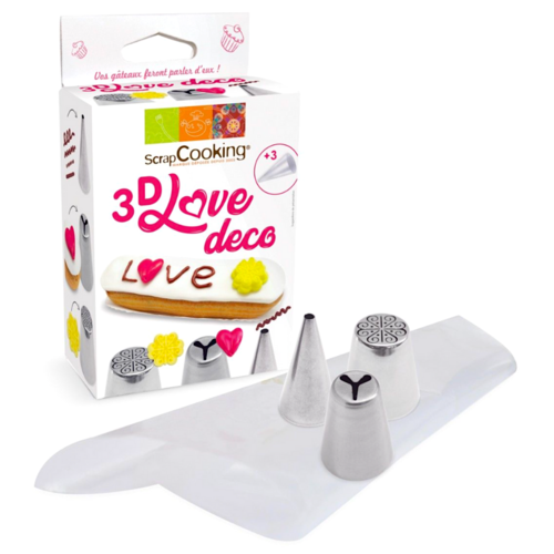 SET DECORACION SCRAPCOOKING - LOVE 3D