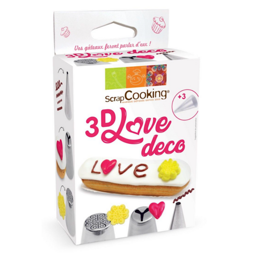 SET DECORACION SCRAPCOOKING - LOVE 3D