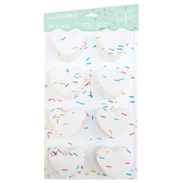 MOLDE SILICONA "FUNFETTI" SCRAPCOOKING - CORAZONES