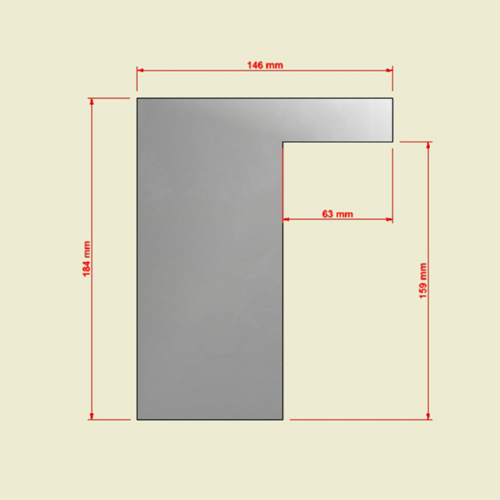 SCRAPER ALISADOR DE ACERO - ANGULO RECTO N1