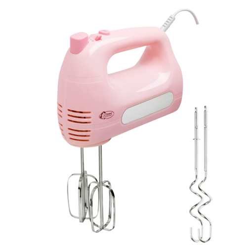 MEZCLADORA BATIDORA VARILLAS DE MANO ELECTRICA ROSA BESTRON 300 W