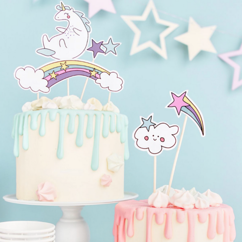 TOPPER PARA TARTA PARTYDECO - UNICORNIO