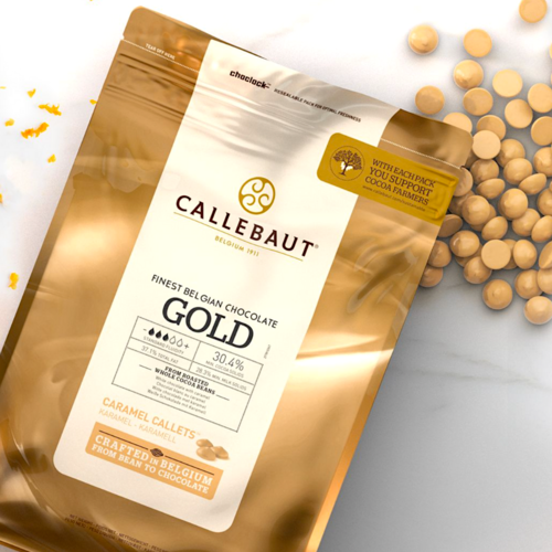 CALLETS DE CHOCOLATE CARAMELIZADO GOLD CALLEBAUT - 400 G