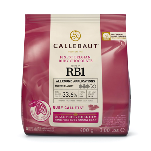 [P. CADUC.] CALLETS DE CHOCOLATE RUBY CALLEBAUT 400 G