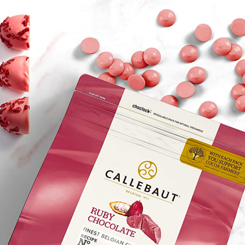 [P. CADUC.] CALLETS DE CHOCOLATE RUBY CALLEBAUT 400 G