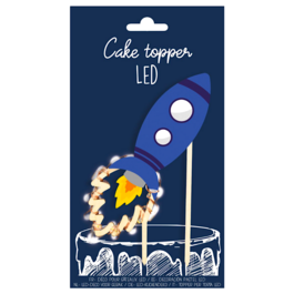 TOPPER PARA TARTA SCRAPCOOKING - COHETE LED