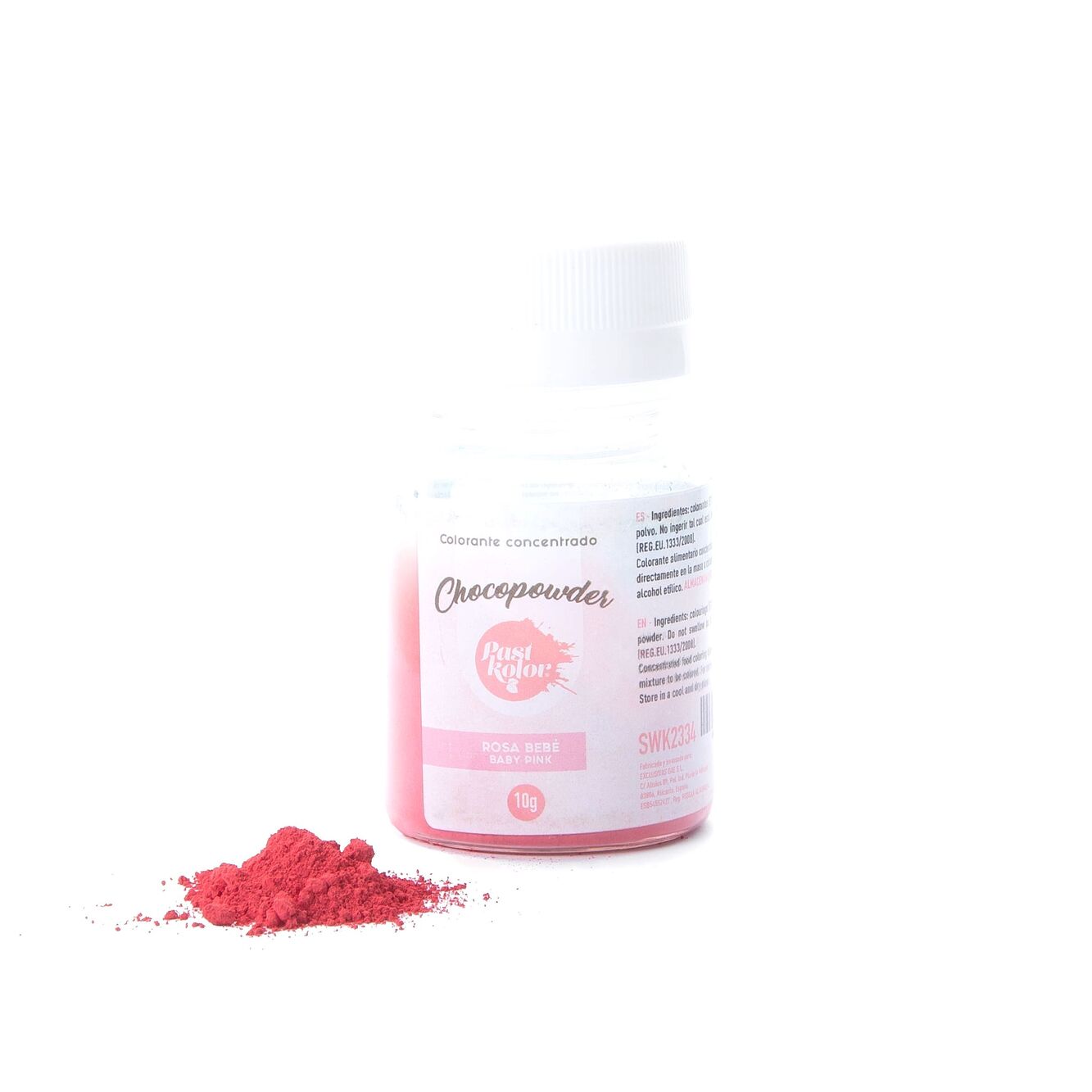 COLORANTE EN POLVO LIPOSOLUBLE PARA CHOCOLATE ROSA BEBE PASTKOLOR 10 G