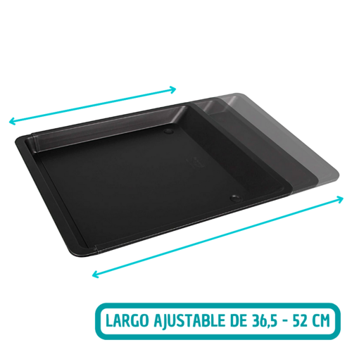 Plaque de cuisson four extensible de 37 à 52 cm Zenker Black Metallic