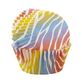 CAPSULAS CUPCAKE WILTON - CEBRA COLORES