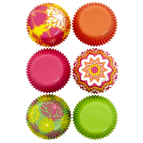 SET CAPSULAS CUPCAKE WILTON - FLORALES