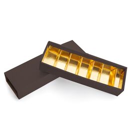 CAJA PARA BOMBONES MARRON "BERLIN" - 24,5 CM