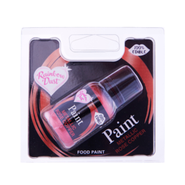 PINTURA METALIZADA COMESTIBLE RAINBOW DUST - ROSE COPPER / COBRE ROSADO (25 ML)