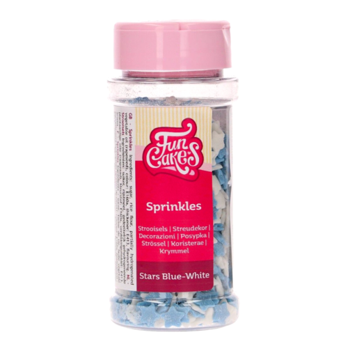 [P. CADUC.] SPRINKLES FUNCAKES - ESTRELLAS (BLANCAS Y AZULES) 55 G