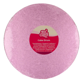 CAKE DRUM REDONDO ROSA (FUNCAKES) - 30 CM 